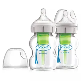 Dr Brown's Glass Wide Neck Bottles 150ml - 2 Pack