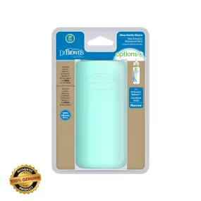 Dr.Brown's Silicone sleeve (protector),for narrow neck baby glass feeding bottle - 250ml, Mint green