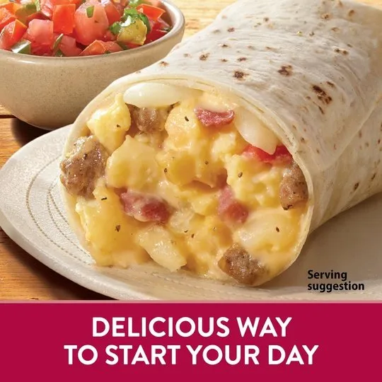 El Monterey Signature Meat Lovers Egg, Sausage, Bacon & Cheese Burritos 8 Count, 36 oz (Frozen)