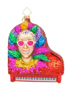 Elton's Red Piano by Christopher Radko