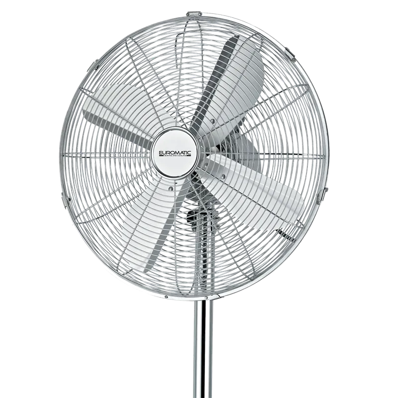 Euromatic 40cm Metal Pedestal Fan - EUR-TFD40M / 4 Blades / Oscillating/ 3 Speed