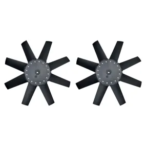 Flex-A-Lite Replacement Electric Fan Blade - 13-1/2" - Straight Blade - Plastic - Black - Flex-A-Lite Electric Fans - (Pair)