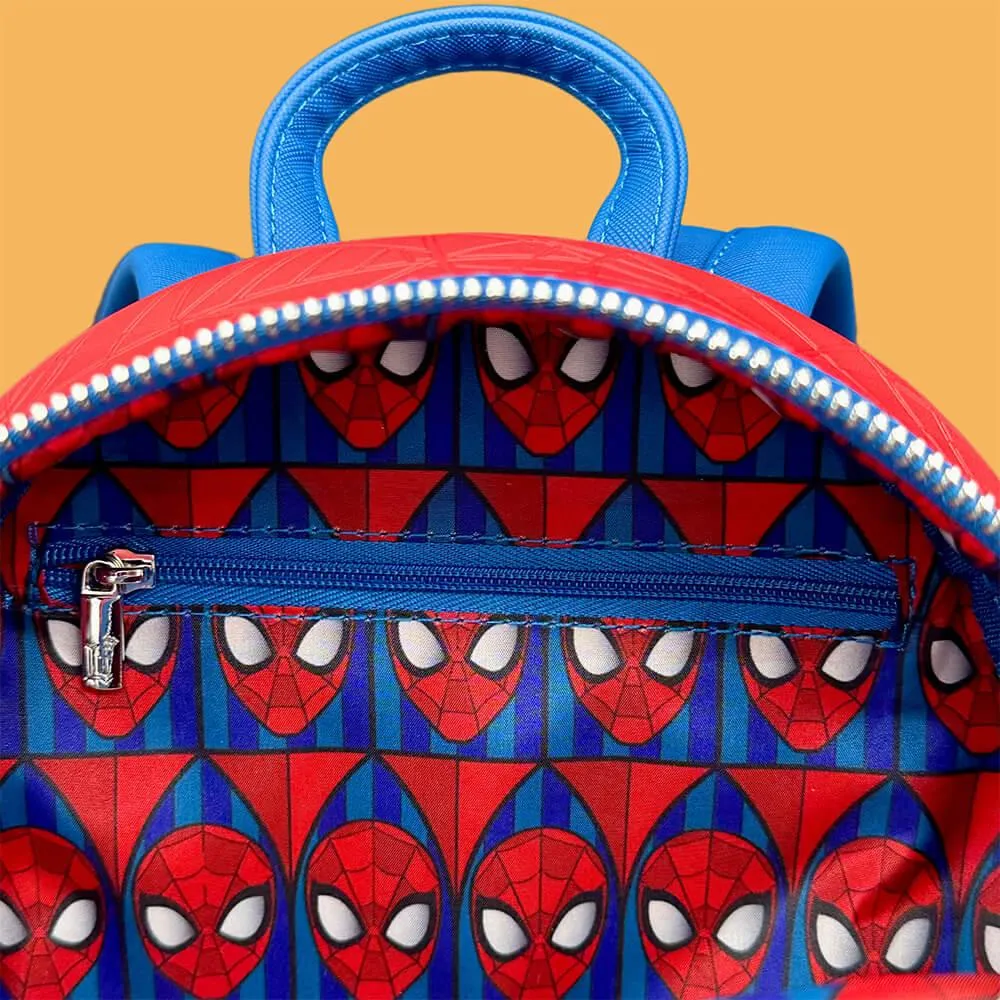 Funko Loungefly Super Heroes: Marvel Spider-man Stained Glass Mini Backpack