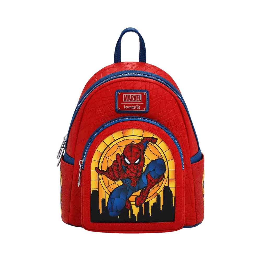 Funko Loungefly Super Heroes: Marvel Spider-man Stained Glass Mini Backpack