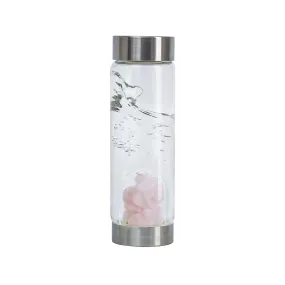 Gemstone Glass Water Bottle   Cupid's Kiss