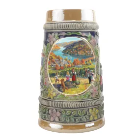 German Fall Ceramic Shot Beer Stein Collectible