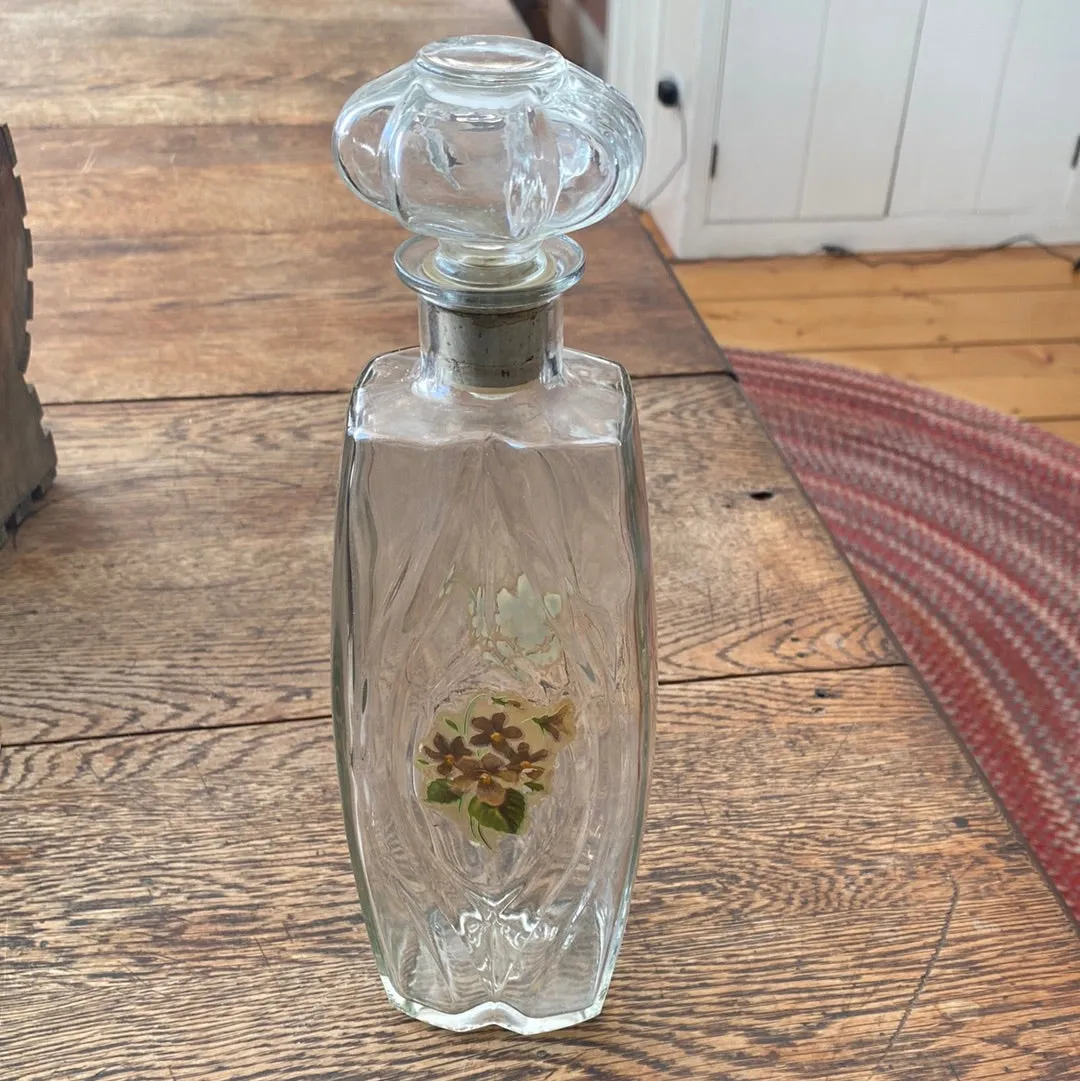 Glass Decorative Bottle with Stopper