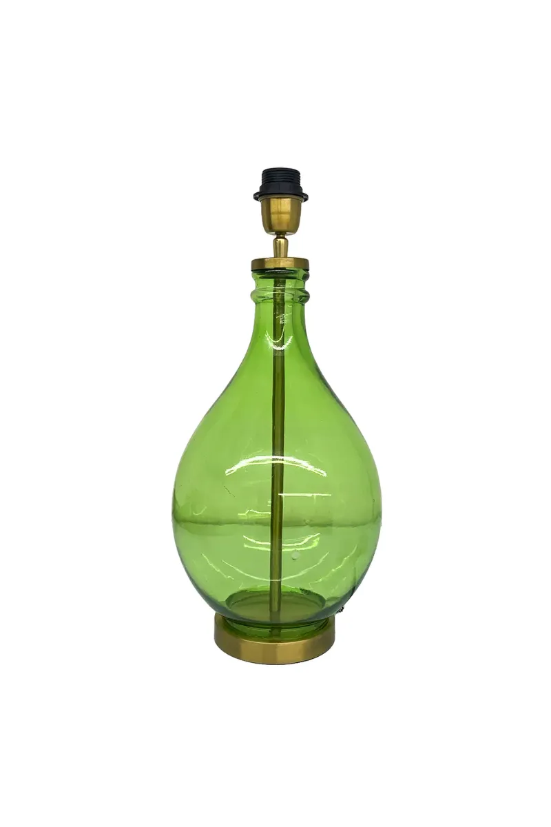 Glass Genie Bottle Lamp Base