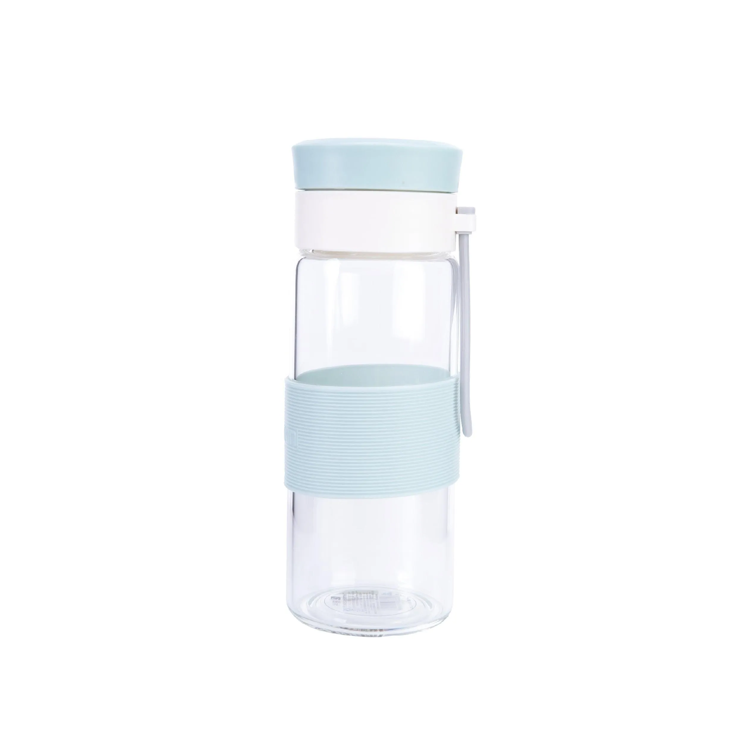 Glass Water Bottle with Thick Insulated Silicone Sleeve 500ml