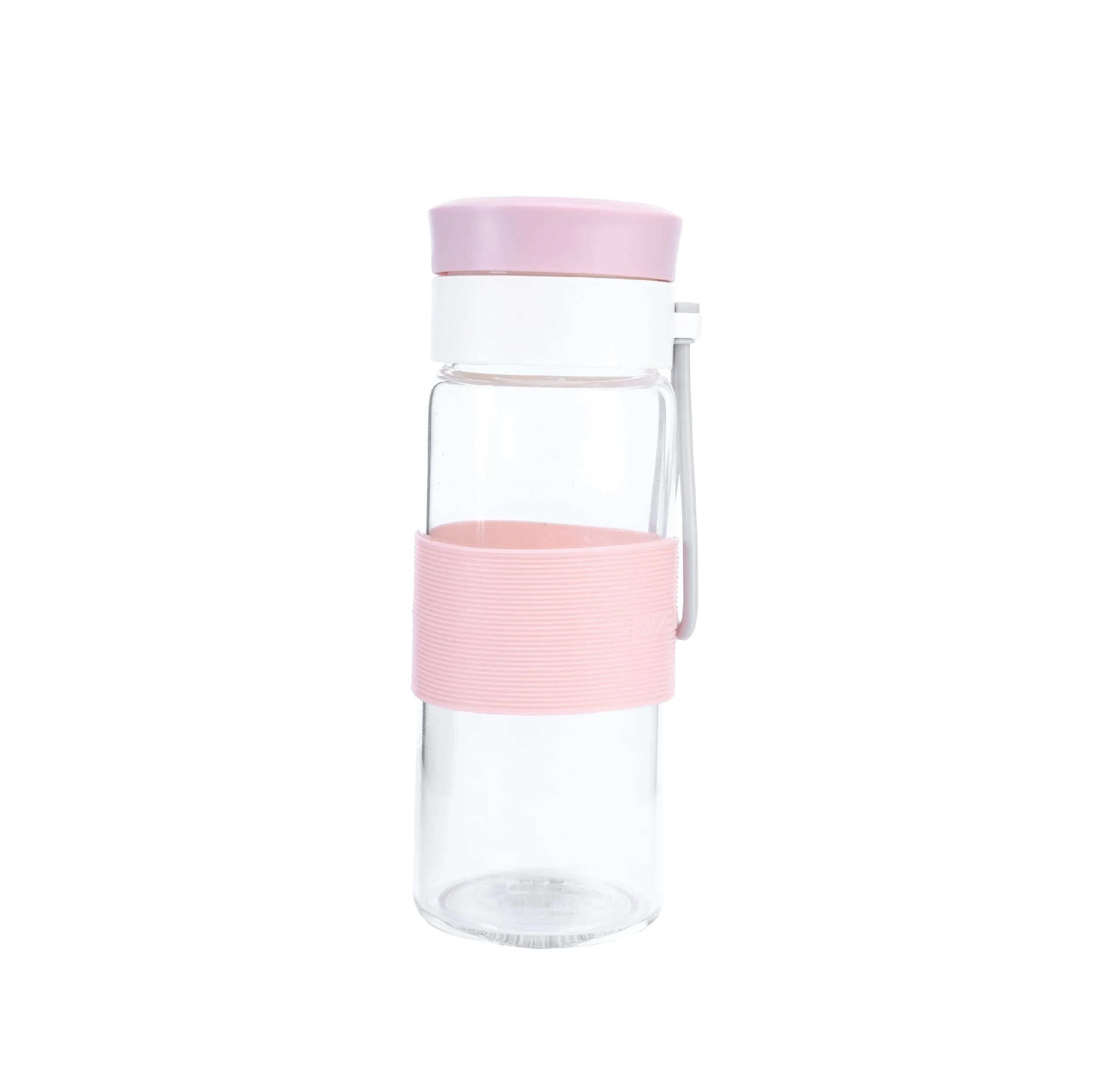 Glass Water Bottle with Thick Insulated Silicone Sleeve 500ml