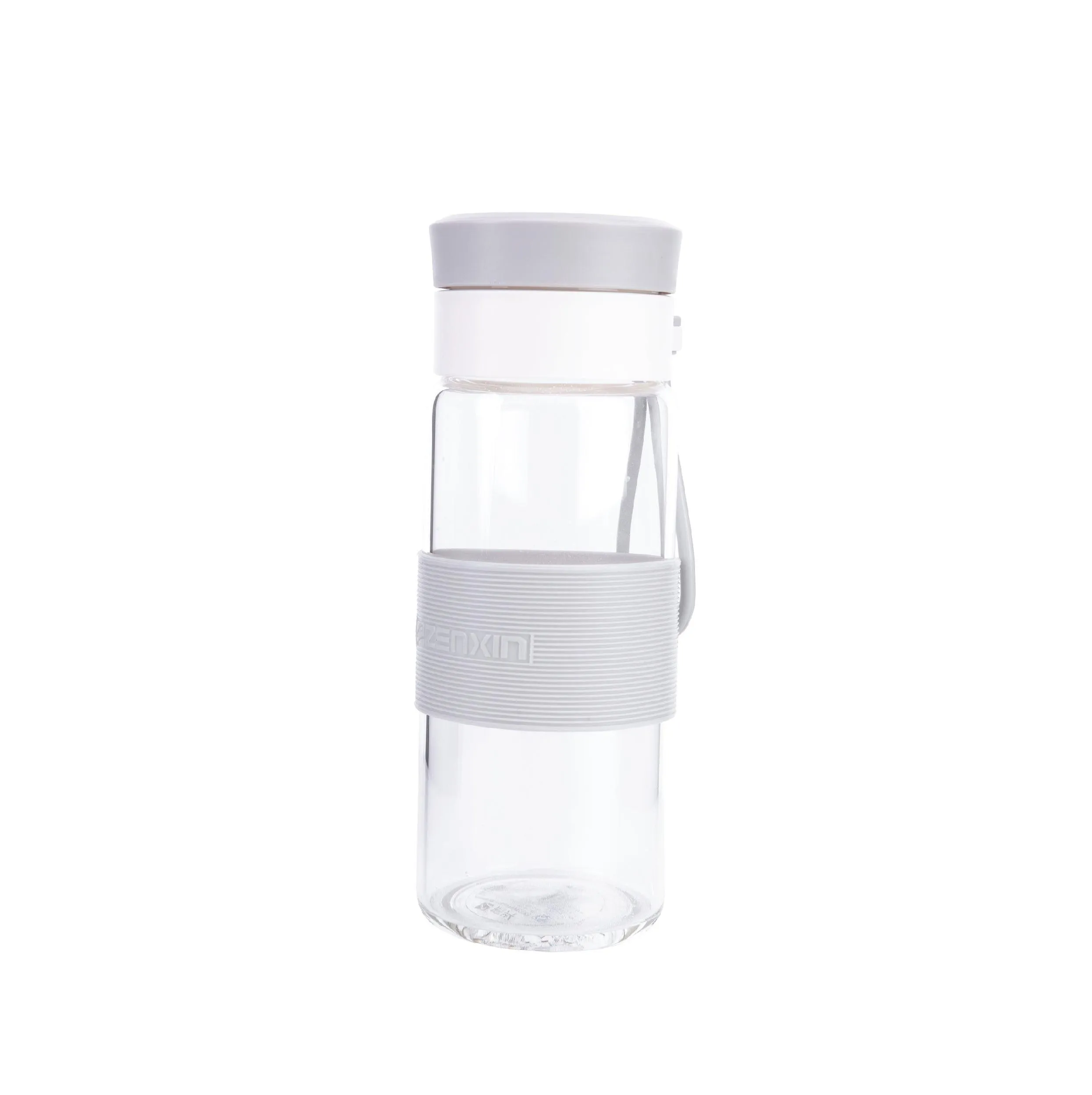 Glass Water Bottle with Thick Insulated Silicone Sleeve 500ml