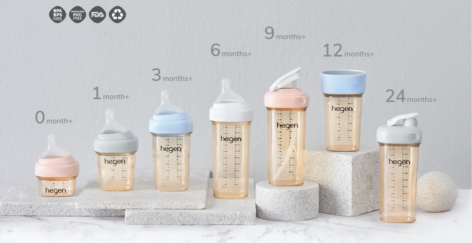 Hegen PCTO™ 60ml Feeding Bottle PPSU with Extra Slow Flow Teat (0 months)