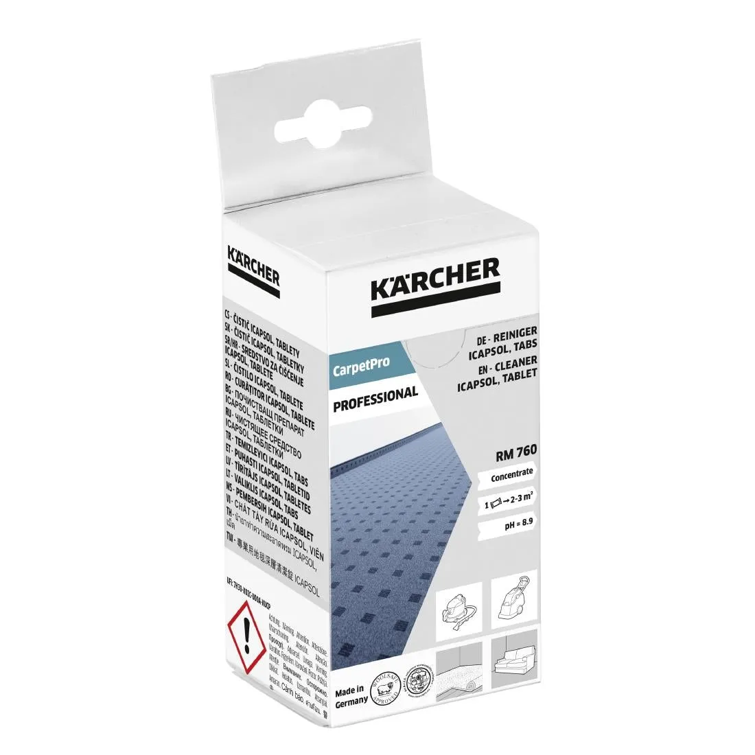 HX438 Karcher CarpetPro Cleaner iCapsol RM 760 Tablets (Pack of 16)