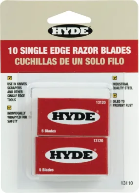 Hyde 13110 Blade, Razor, 1-Edge Blade, Steel Blade :CD 10: QUANTITY: 1