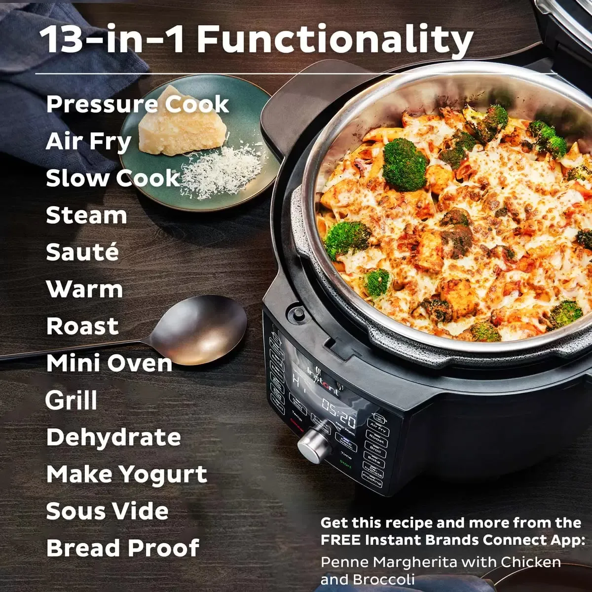 Instant Pot 13n1 Duo Crisp with Ultimate Lid Multi Cooker & Air Fryer 6.2L