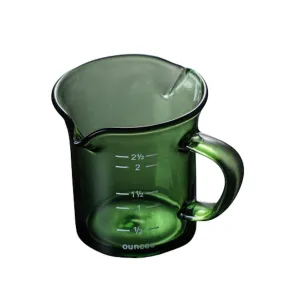 I.XXI Double Spout Milk Jug 70ml, Green