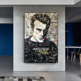 James Byron DeanMovie Star Canvas Wall Art