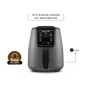 Karaca Air Cook mit Bratfunktion XL Air Fryer Space Gray Black