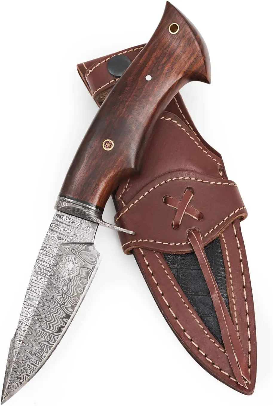 Karambit Desert Fox Damascus Hunting Knife