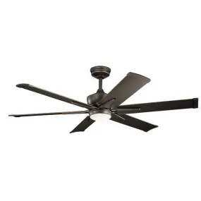 Kichler 300300WSP Szeplo™ II LED 60" Fan Weathered Steel