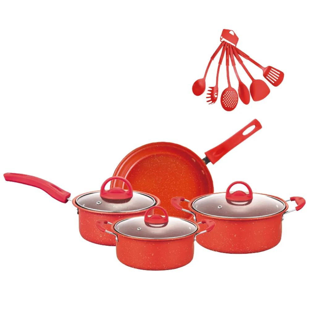 Kitchen Cookware Set 13-Piece Non-Stick Cooking Pots Kitchen Pan Set Kitchenware Gifts for Friends and Family