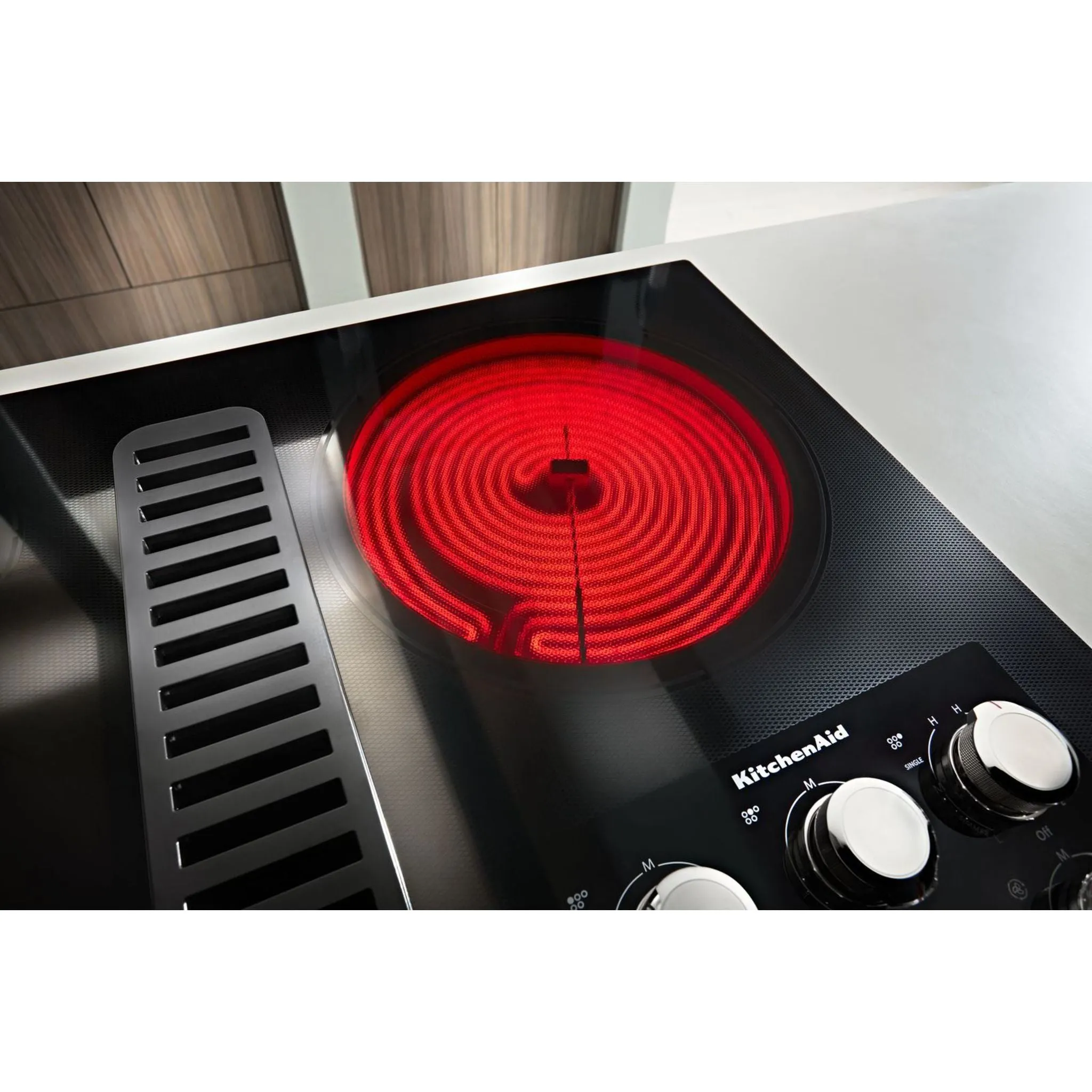 KitchenAid  36" Electric Downdraft Cooktop with 5 Elements (KCED606GBL)