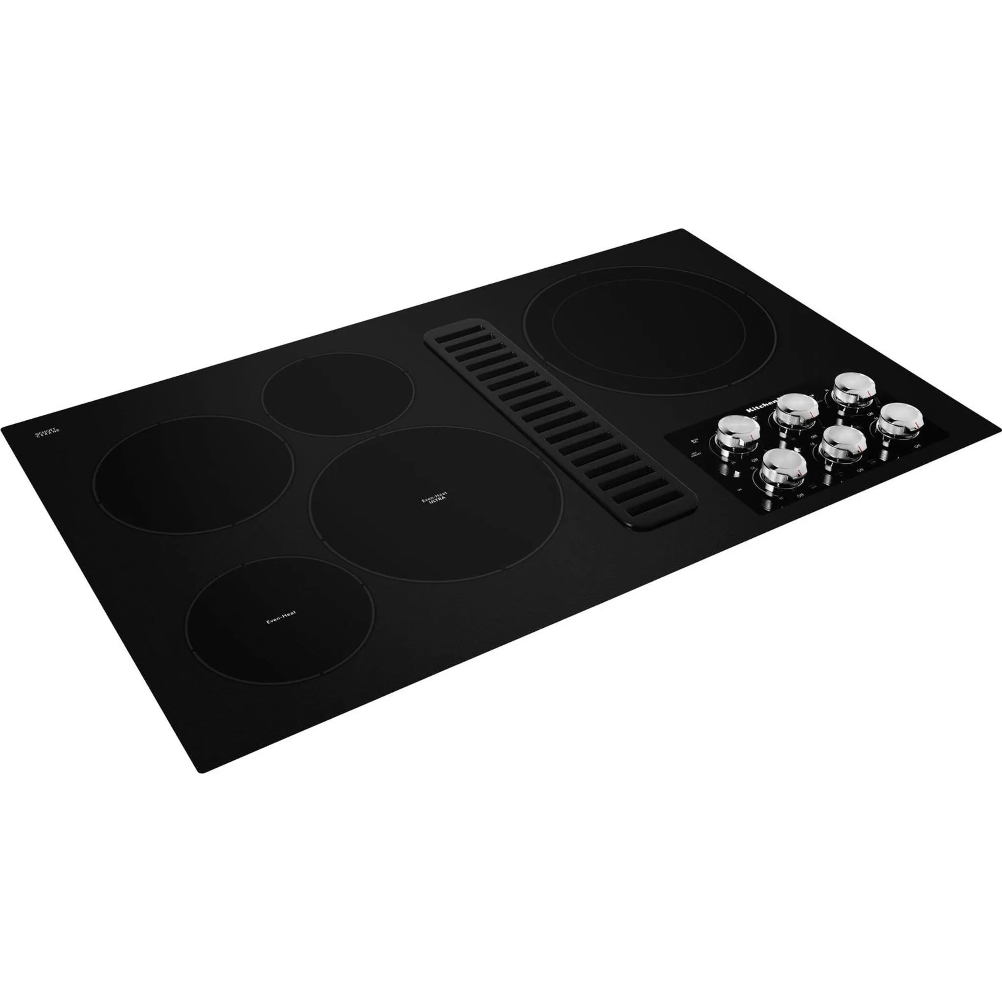 KitchenAid  36" Electric Downdraft Cooktop with 5 Elements (KCED606GBL)