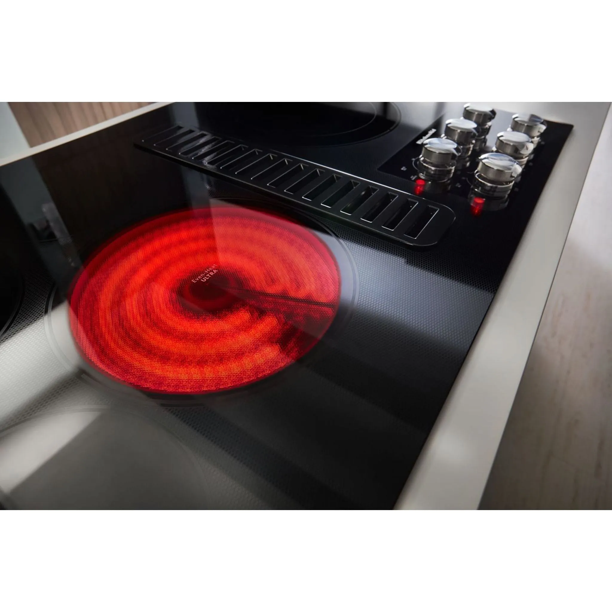 KitchenAid  36" Electric Downdraft Cooktop with 5 Elements (KCED606GBL)