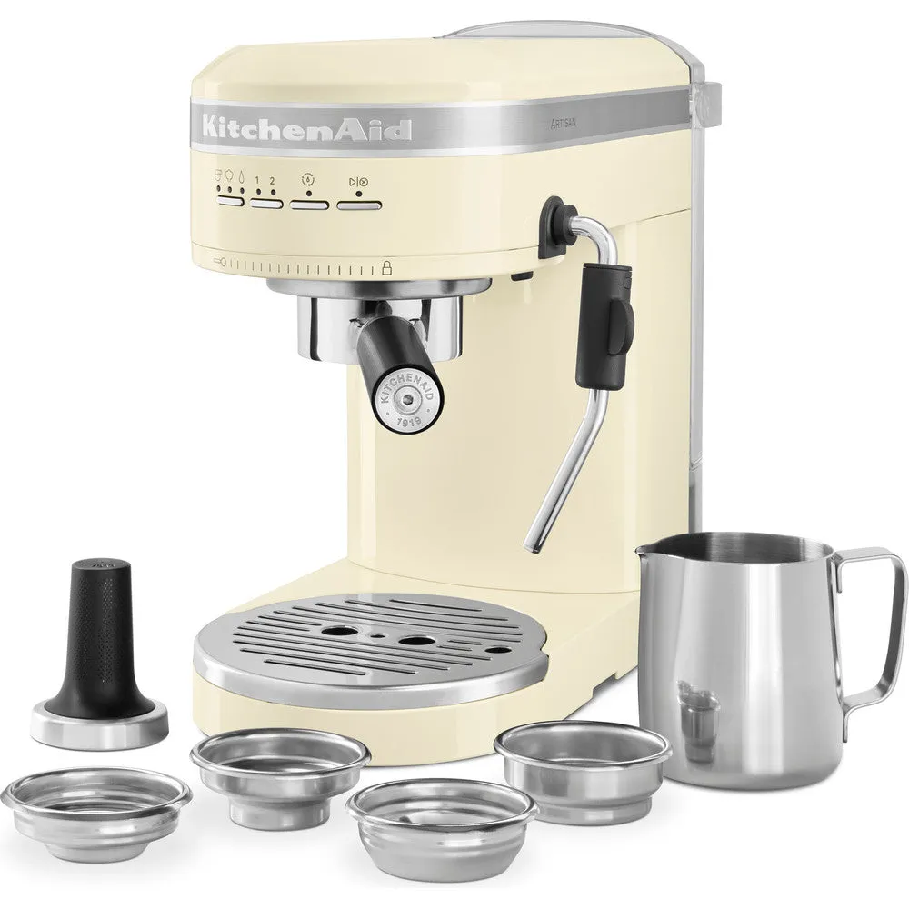 KitchenAid Artisan Semi Automatic Espresso Machine Almond Cream