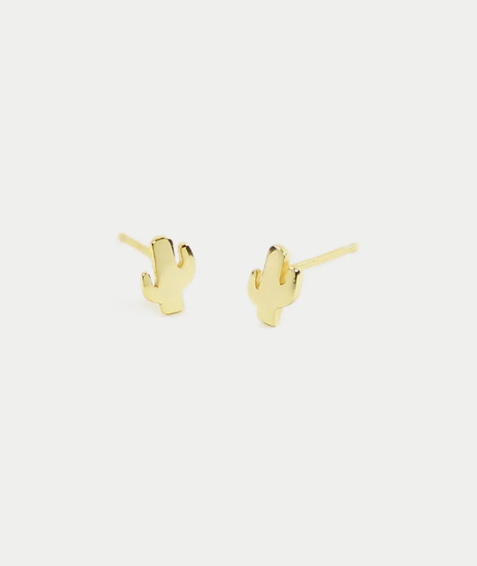 Kris Nations Cactus Stud Earrings