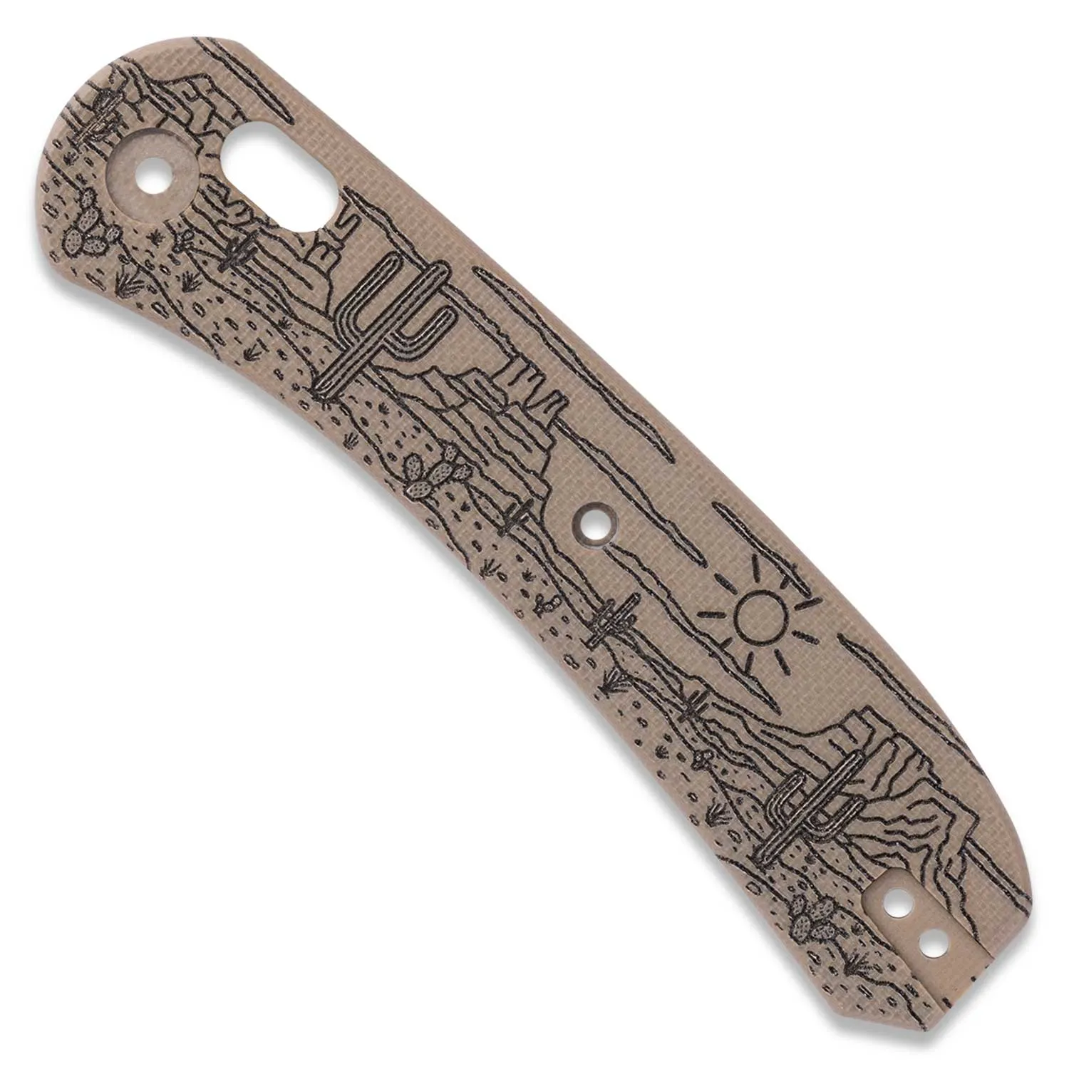 Lander 2 Pocket Knife - Pre-Built Desert Horizon G10