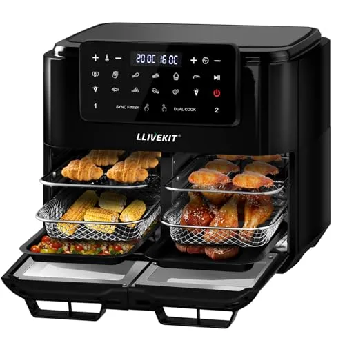 LLIVEKIT Dual Zone Air Fryer 12L