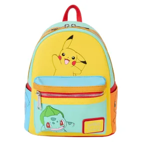 Loungefly - Pokemon - Colour Block Starters Mini Backpack