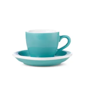 Loveramics Egg Style Espresso Cup & Saucer - Teal (2.7oz/80ml)