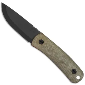 Lulu - Fixed Blade Knife - Black MagnaCut