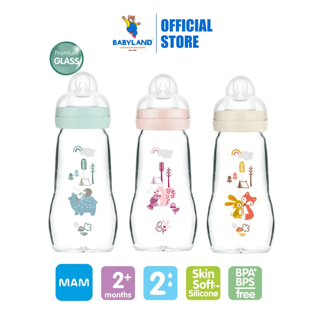 MAM Feel Good Glass Bottle 260ml