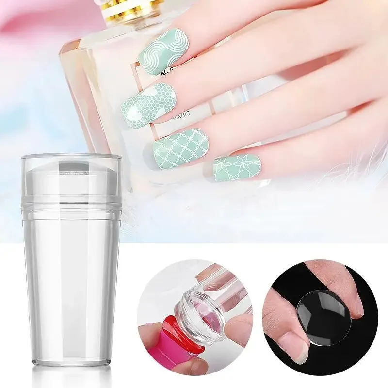 Manicure French Nail Seal Silicone Cover Paste Transparent Headband