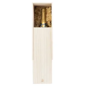 Marketplace™: 1 Bottle Paulownia Wood Champagne Box by Twine