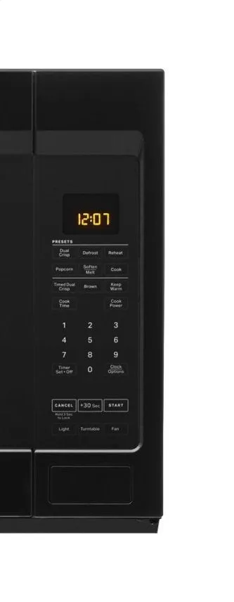 Maytag YMMV4207JB 30-Inch 1.9 Cu. Ft. Over-the-Range Microwave with Dual Crisp Feature In Black