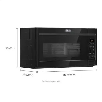 Maytag YMMV4207JB 30-Inch 1.9 Cu. Ft. Over-the-Range Microwave with Dual Crisp Feature In Black