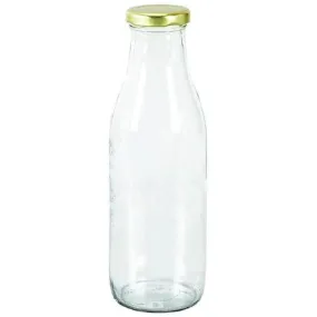 Medium Clear Glass Storage Jar for Beans and Dry Foods Food Grade Quality | 500 ML | 3 x 8 inches