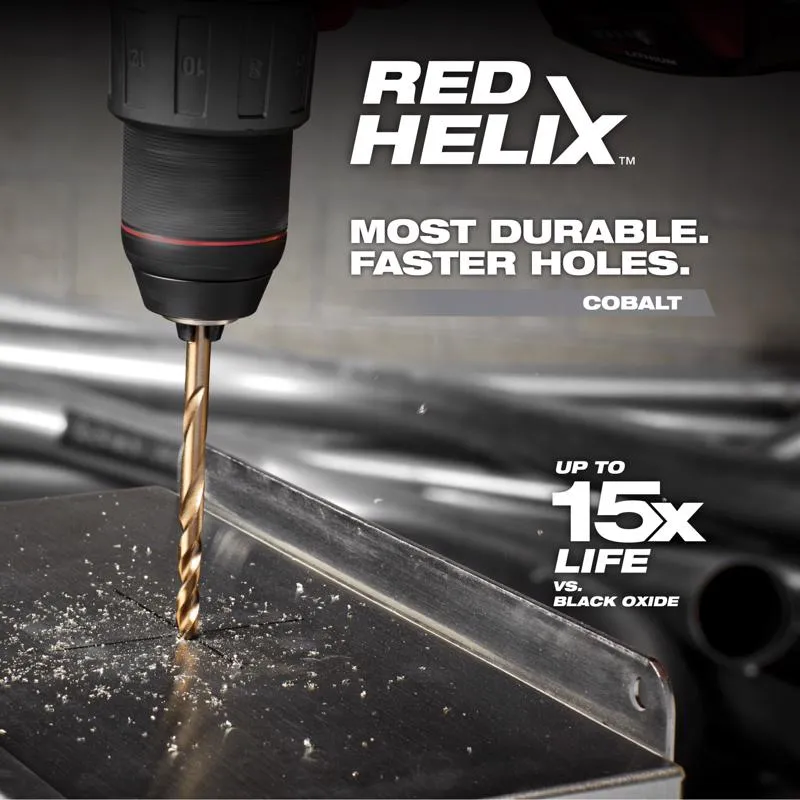 Milwaukee Red Helix 9/32 in. X 4-5/16 in. L Steel Thunderbolt Drill Bit 3-Flat Shank 1 pc