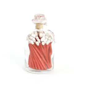 Mini Strike-On Match Bottles / Red & White Limited