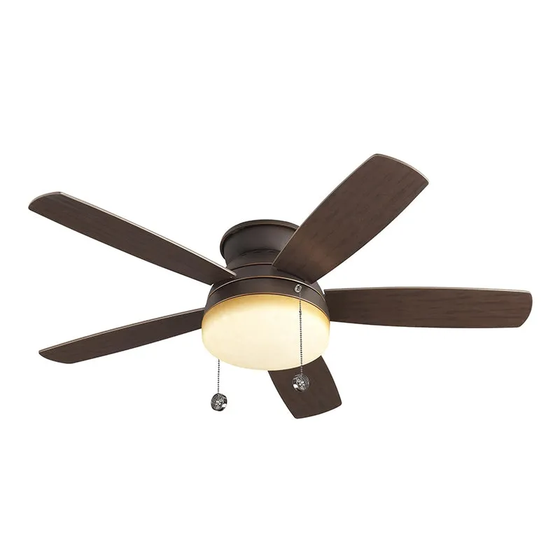 Monte Carlo Traverse 52" Semi-Flush Ceiling Fan with LED Light Kit