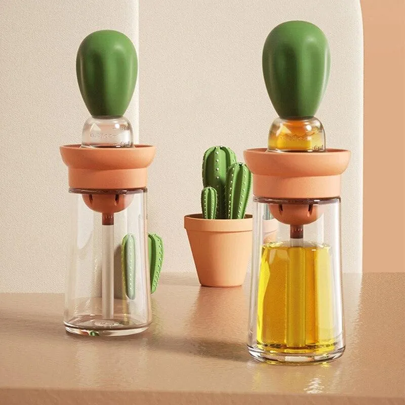 Multi-function Oil Dispenser with Silicone Brush f