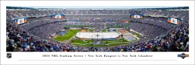 New York Rangers vs Islanders NHL Stadium Series 2024 at MetLife Stadium Panoramic Poster Print - Blakeway