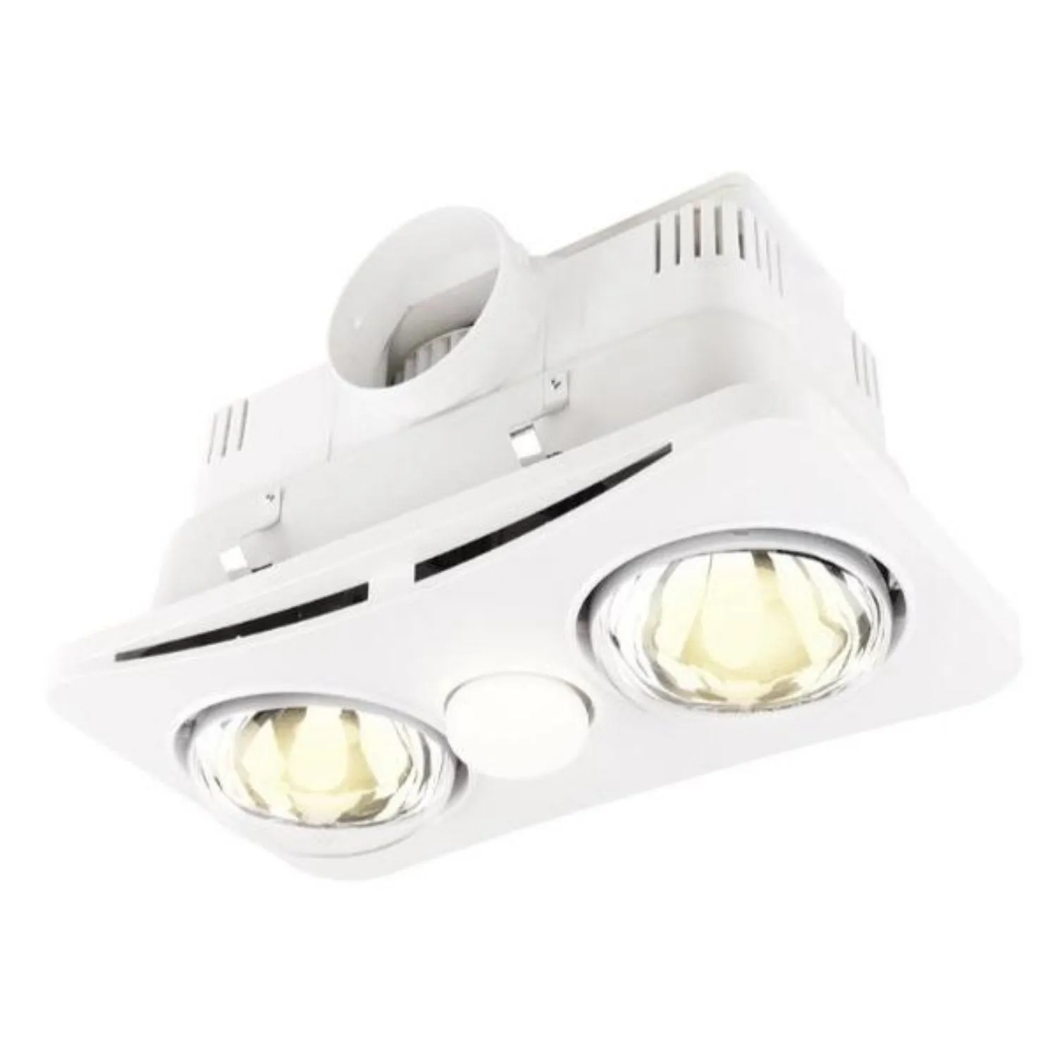 Newton 2 1 Light - 3 in 1 Bathroom Heater Light in White