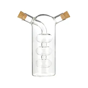 Oil and Vinegar Dispenser Apparatus Pourer Glass Bottle