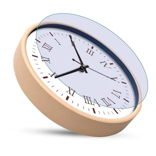 Olive Tree 8-Inch Plastic Analog Wall Clock/Table Clock - Modern Dial Latest Stylish Table Clock (Cream Frame, Quartz Movement)-1080