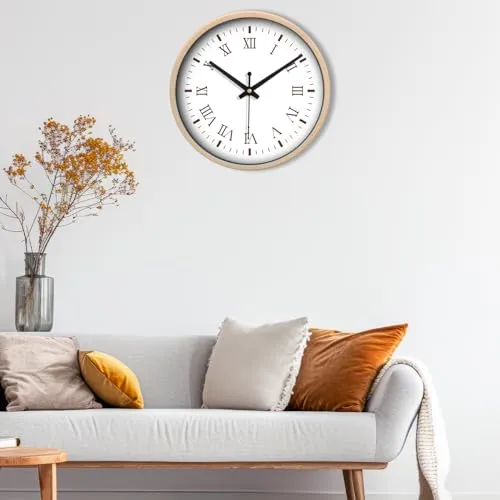 Olive Tree 8-Inch Plastic Analog Wall Clock/Table Clock - Modern Dial Latest Stylish Table Clock (Cream Frame, Quartz Movement)-1080